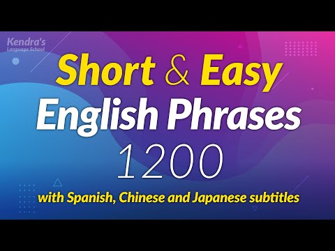 Short and easy to learn! English Conversation Phrases 1200