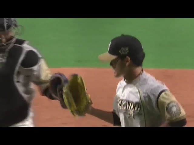 【8回表】ファイターズ・福田  ピンチを背負うも1イニングを無失点に抑える好リリーフ!! 2020/8/21 F-E