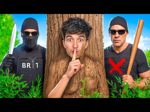 EXTREME CAMOUFLAGE! I'm running away from the BAD BOYS!