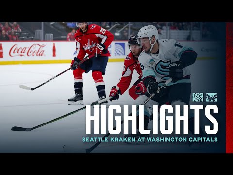 Seattle Kraken at Washington Capitals | 10/21 Game Highlights