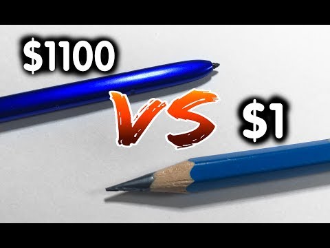 S Pen Galaxy Note 10+ Vs Real Pen - COMPARISON and Drawing Test