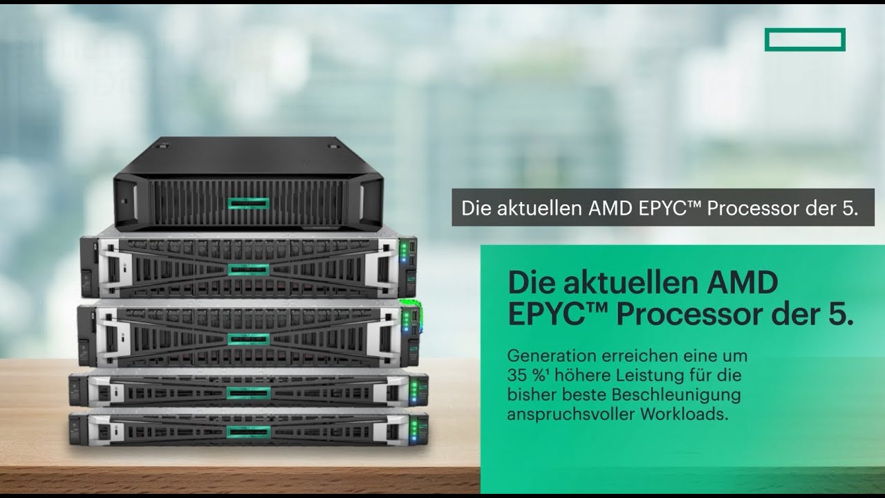 Video thumbnail for HPE ProLiant Compute-Server mit AMD EPYC Prozessoren