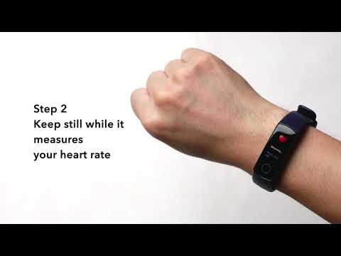 How to check current heart rate with HONOR Band 5?