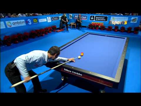 Exhibicion de Semih Sayginer en el Ciutat de Barcelona de billar 3 bandas 2011