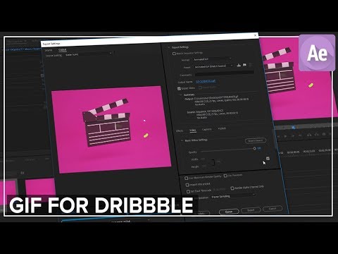 GIF Render For Dirbbble in Adobe Premiere Pro Tutorial