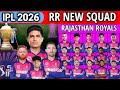 IPL 2026 Rajasthan Royals Team New Squad RR Team 2026 Players List RR 2026 Squad