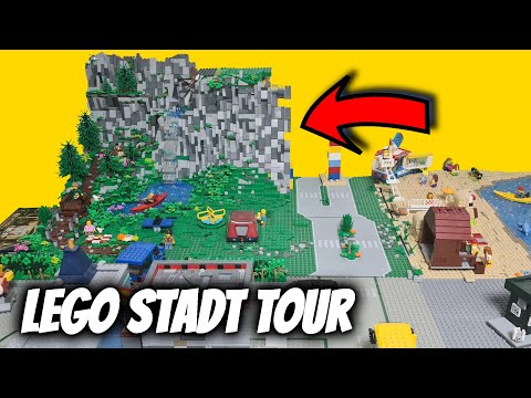 Komplette Lego Stadt Tour mit Lego Berg😱 (250 Abo-Spezial)