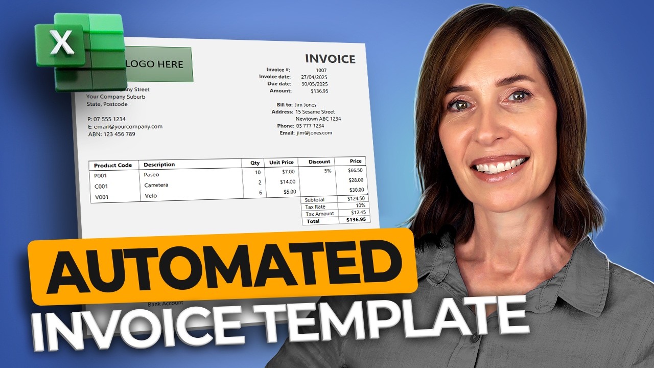 Excel Invoice & Tracker: Fully Automated & Free Template