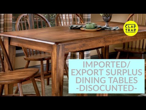 Real wood dining table