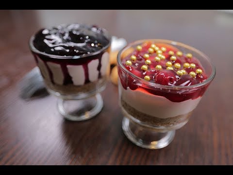 كاسات تشيز كيك بالفيديو