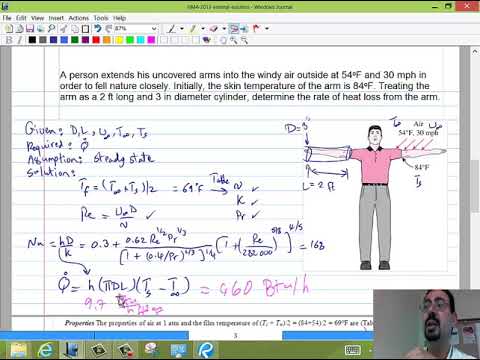 Heat Transfer: Problem Solution - external convection