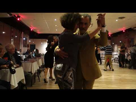 Juan Topalian dancing to Troilo with Susana Miller, Milonga El Maipu de Lucy y Dany, August 2016