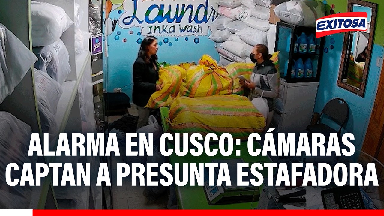 🔴🔵 Cámaras captan a presunta estafadora que habría engañado a varios negocios en Cusco