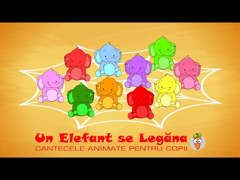 Un Elefant se Legana | Cantece pentru Copii | Desene Animate