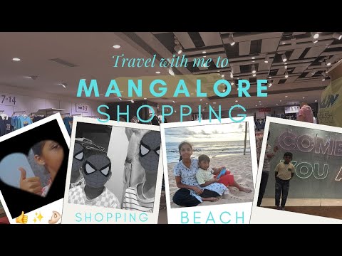 #Vlog 1 Mangalore/Shopping/thannirpaavai beach ⛱️ 😎/Njoy/fun🥰