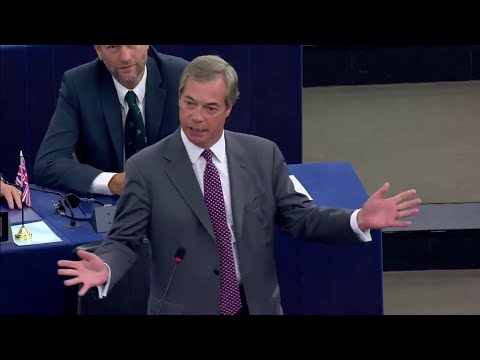 Nigel Farage MEP Merkel to set up detention centers,exactly the same policy put in place by Trump.
