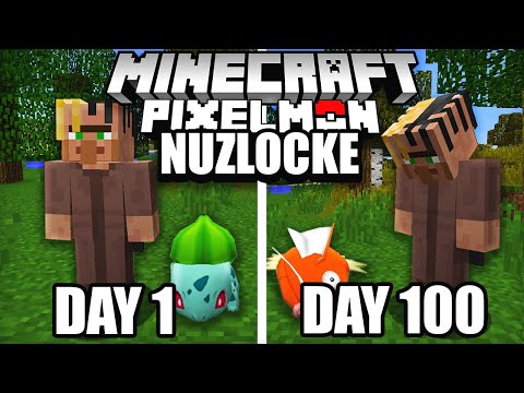 I Spent 100 DAYS On Minecraft PIXELMON NUZLOCKE (This didn't go well...)
