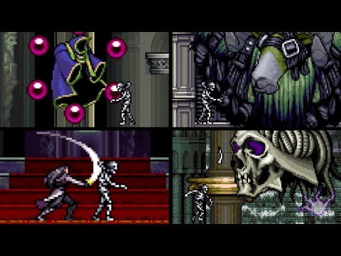 Beating every boss with Skeleton (Castlevania: Circle of the Moon)