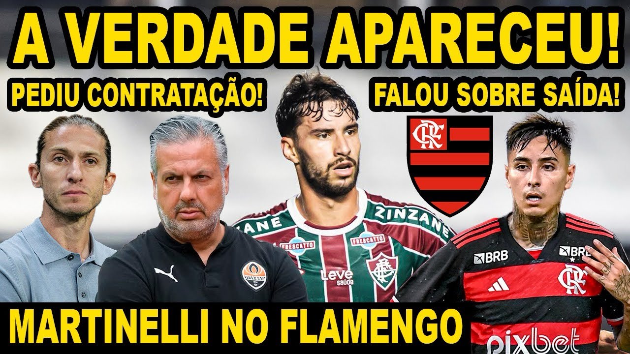 A VERDADE APARECEU! PULGAR FALA SOBRE SAÍDA DO FLAMENGO! MARTINELLI NO MENGÃO! BOTO SE DESPEDE! E+