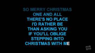 Step Into Christmas in the style of Elton John karaoke video with lyrics