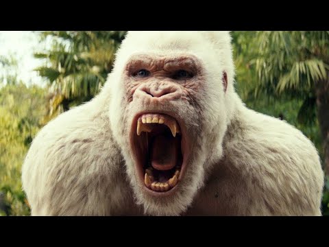 Rampage George Shows Middle finger Scene Apes Attack San Francisco Scene Movie clips HD(1080 60FPS)