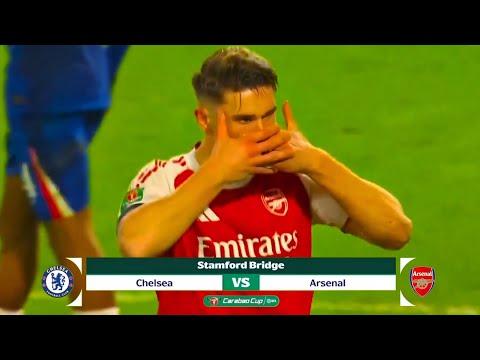 FULL HIGHLIGHTS CHELSEA FC VS ARSENAL | EFL CUP SEMIFINAL | BEN WHITE & GYOKERES GOAL | FANSCAM