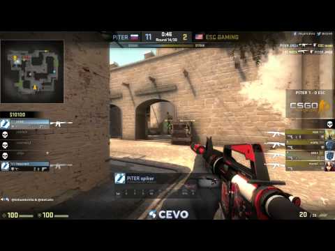 PiTER vs ESC Gaming Game 2 (CEVO-M CS:GO Season 7) - Helium & Metuz