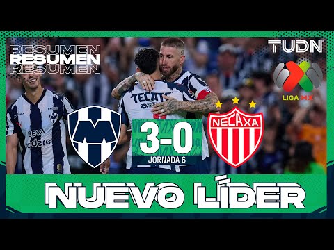 Highlights and goals | Monterrey 3-0 Necaxa | Liga MX - Matchday 6 Apertura 2025 | TUDN