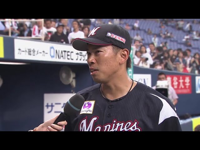 マリーンズ・角中選手ヒーローインタビュー 2019/5/21 B-M