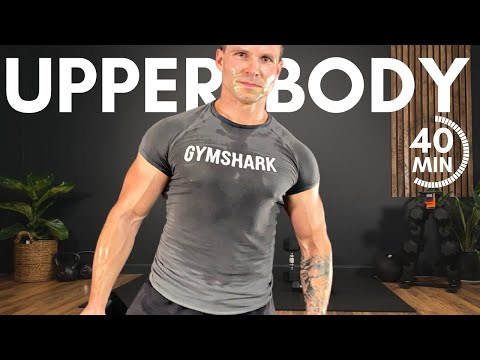40 MIN UPPER BODY DUMBBELL WORKOUT (BUILD MUSCLE at HOME)