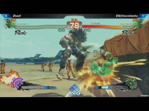 [EVO 2013 SSFIV AE] Zhaoli (Blanka) vs EG Chocoblanka (Blanka)