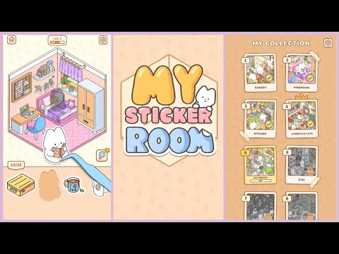 My Sticker Room Game Gameplay Android Mobile - Cute Games - YouTube