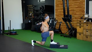 Back Rack Front Foot Elevated Split Squat exercise video thumbnail
