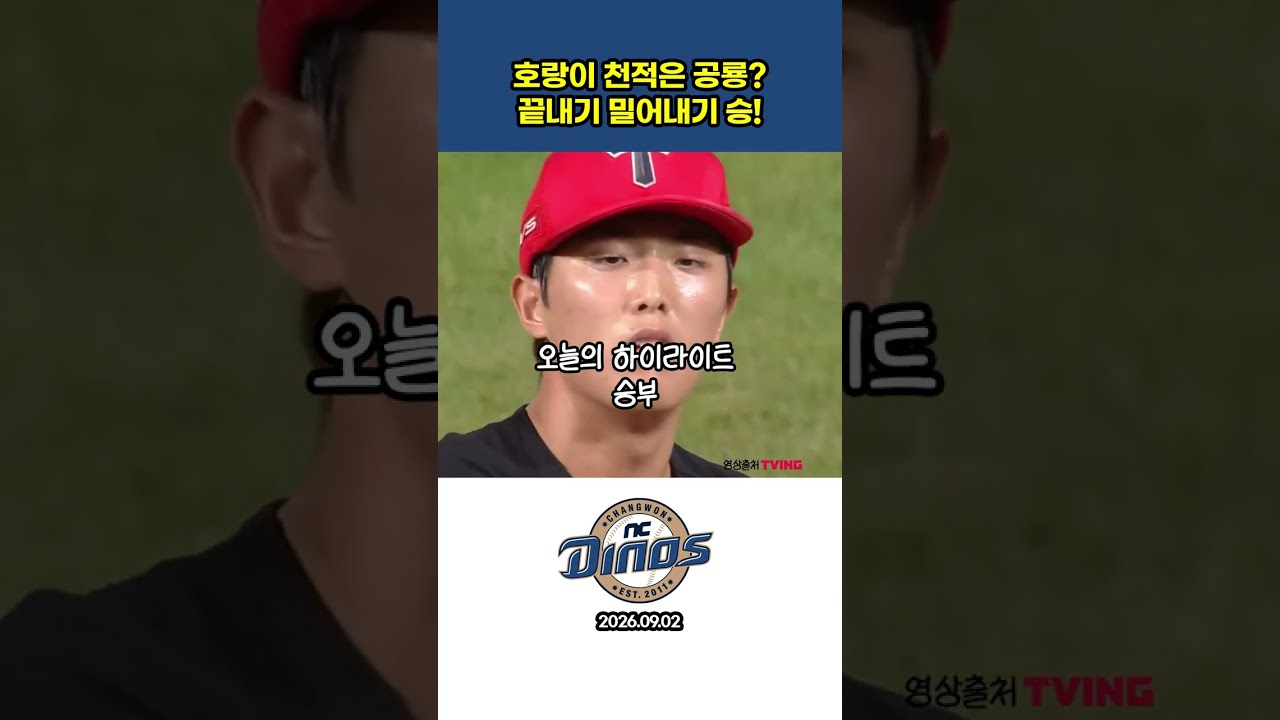 호랑이 천적은 공룡  끝내기 밀어내기 승 #프로야구하이라이트 #야구 # #프로야구 #끝내기 #밀어내기 #NC다이노스 #김형준 #이의리 #볼넷 #성영탁