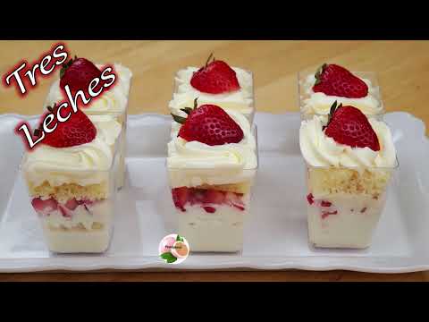 Vasitos de 3 Leches para Negocio o Mesa de postre facil de hacer