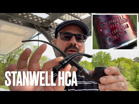PIPE STORY | Stanwell Hans Christian Andersen (HCA) Black Sandblast 7M1 - With 2 Stems!