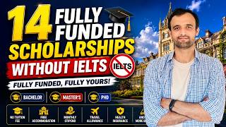 Top 14 fullyfunded scholarships without IELTS | Study abroad
