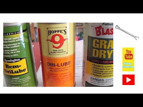 Graphite lubricant spray. What's in your cabinet?
