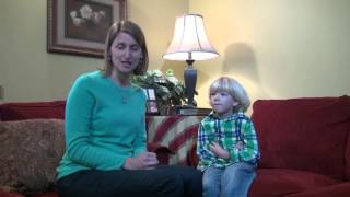 Kate Snow demonstrates Preschool Math at Home