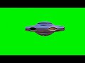 Alien Spaceship Green Screen