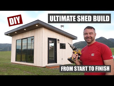 12x20 Ultimate Shed Build from Start to Finish | Man cave | She shed | Backyard Office | Tiny Home