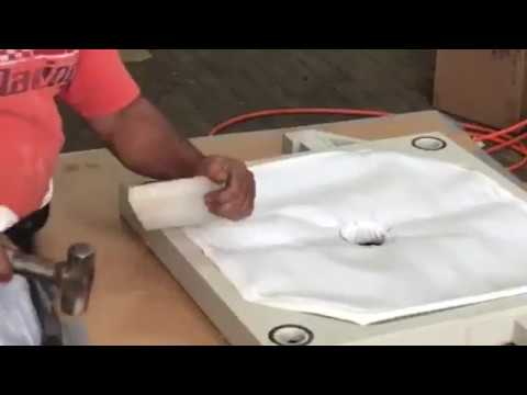 Demonstration of Filter Press Cloth Installation