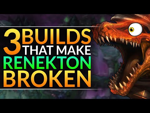 3 INSANE BUILDS to Use on Renekton to ALWAYS WIN TOP LANE - Pro Tips and Tricks - LoL Guide