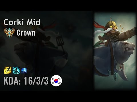 Corki Mid vs Lissandra - Crown - KR Challenger Path 6.4