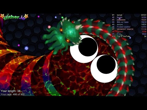 Slither.io A.I OCTOPUS Vs GIANT Pro Snakes - Epic Skin Slitherio Vip Gameplay - World Record