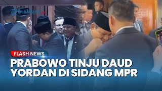 Momen Prabowo Langsung Keluarkan Jurus Tinju saat Bertemu Senator Daud Yordan di Sidang Tahunan MPR