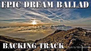 Epic Sad Guitar Ballad Backing Track E minor