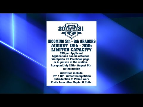 NJ Sparta Police Department’s Junior Police Academy