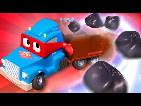 Supertruck ist ein Super Müllauto und hilft Gary dem Müllauto - Autopolis 🚒 Cartoons für Kinder 🚓