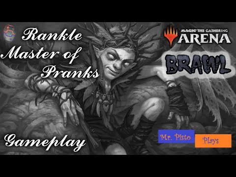 MONO BLACK CONTROL Gameplay Feat. Rankle, Master of Pranks MTG ARENA Brawl W/ Mr. Pisto Plays